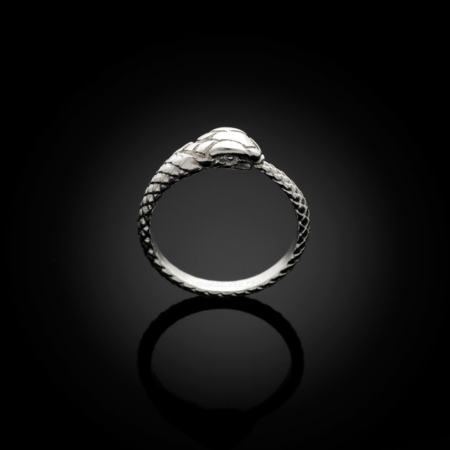 Silver Ouroboros Ring