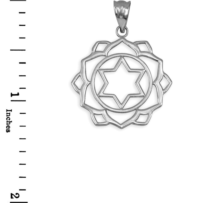 Sterling Silver Anahata Love Chakra Yoga Pendant Necklace