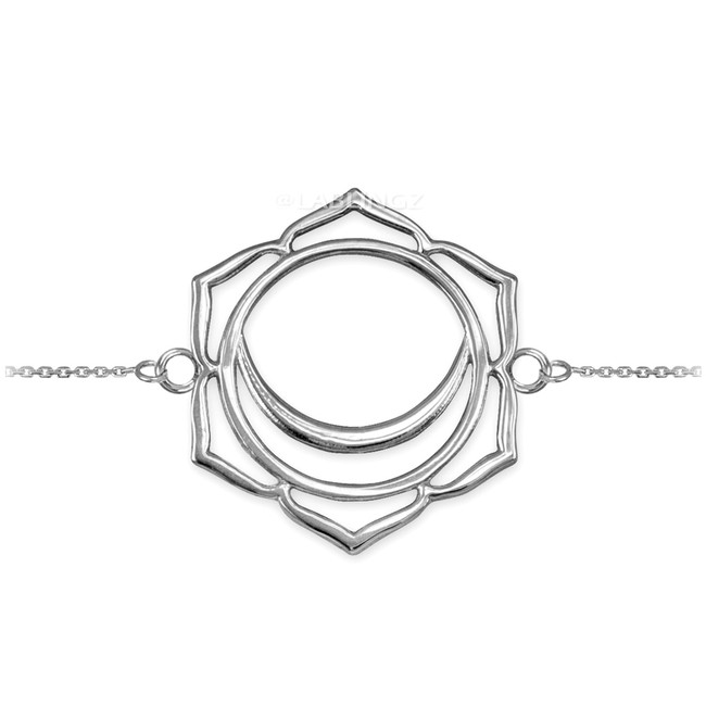 Sterling Silver Svadhishthana (Creativity) Chakra Yoga Bracelet