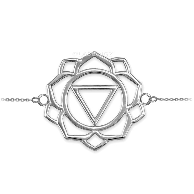 Sterling Silver Manipura (Confidence) Chakra Womens Yoga Bracelet