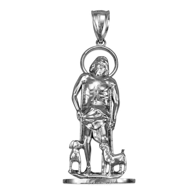 Sterling Silver St. Lazarus of Bethany Statuette Pendant