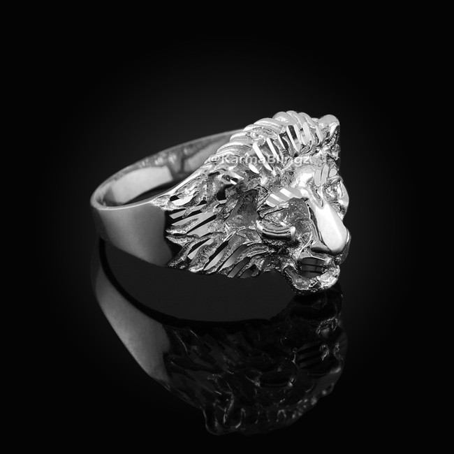 Silver Lion Ring