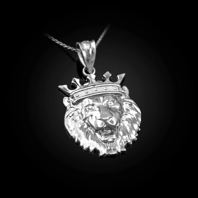 Sterling Silver Lion King Charm Necklace