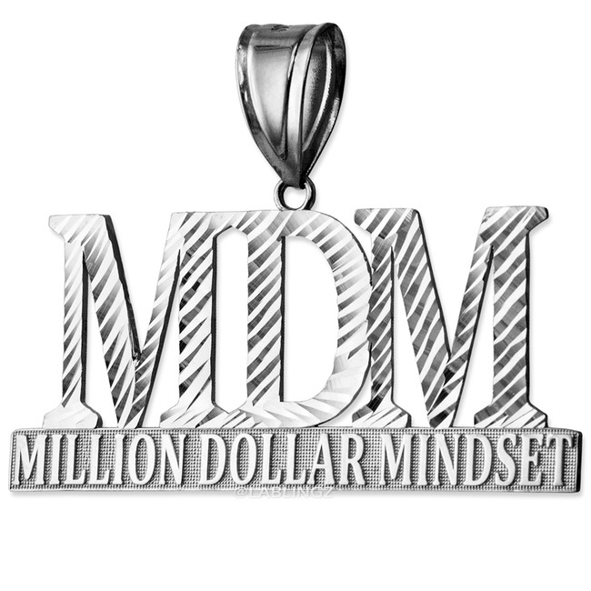 MDM Million Dollar Mindset Sterling Silver DC Pendant