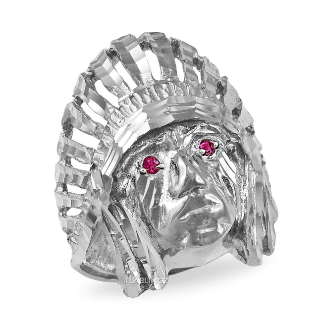 Sterling Silver  Indian Chief DC Ring