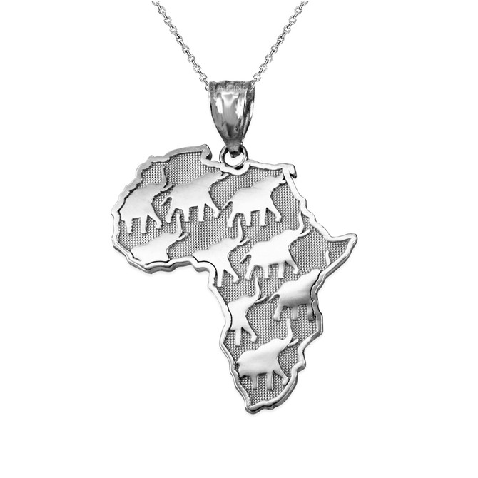 Silver Africa Necklace