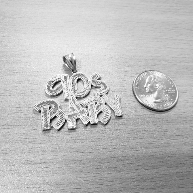 Sterling Silver 90S BABY Hip-Hop DC Pendant