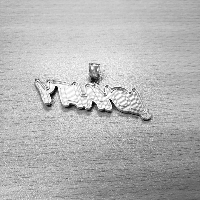 Sterling Silver LOYALTY Hip-Hop DC Pendant