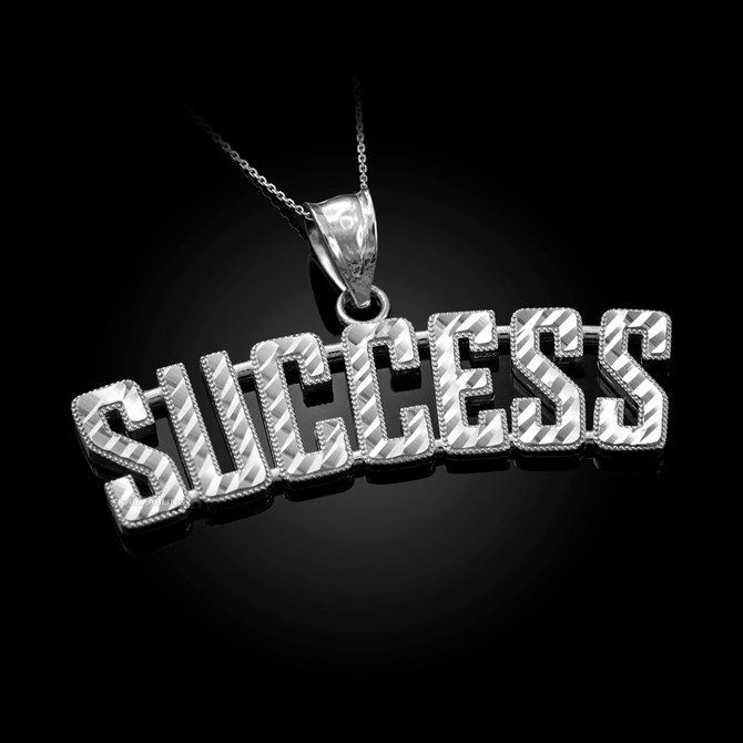 SUCCESS Sterling Silver DC Pendant Necklace