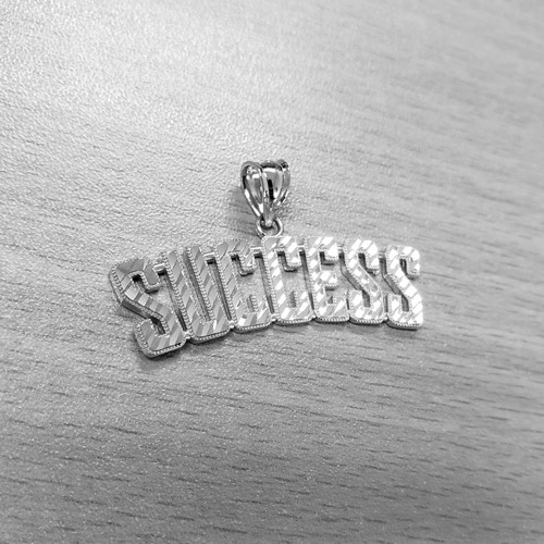 SUCCESS Sterling Silver DC Pendant Necklace