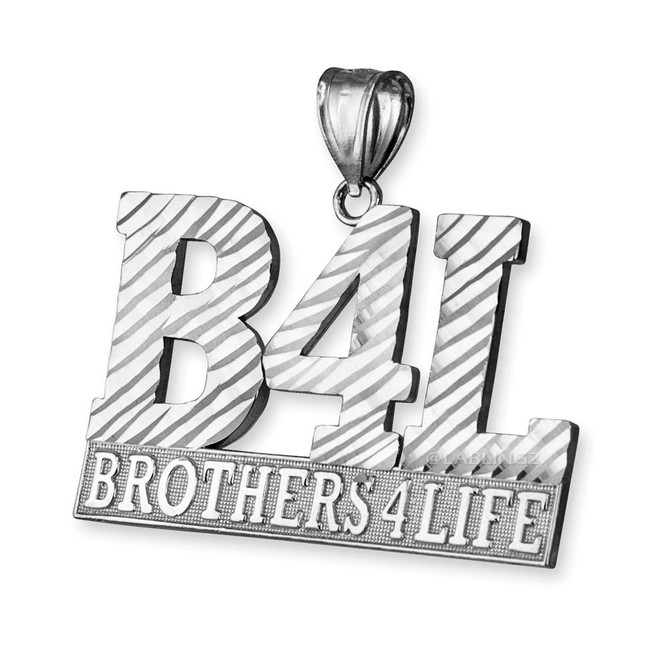Sterling Silver B4L Brothers 4 Life Mens DC Pendant