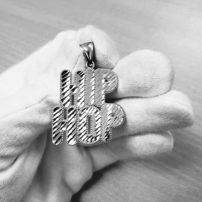 Sterling Silver Hip Hop DC Pendant