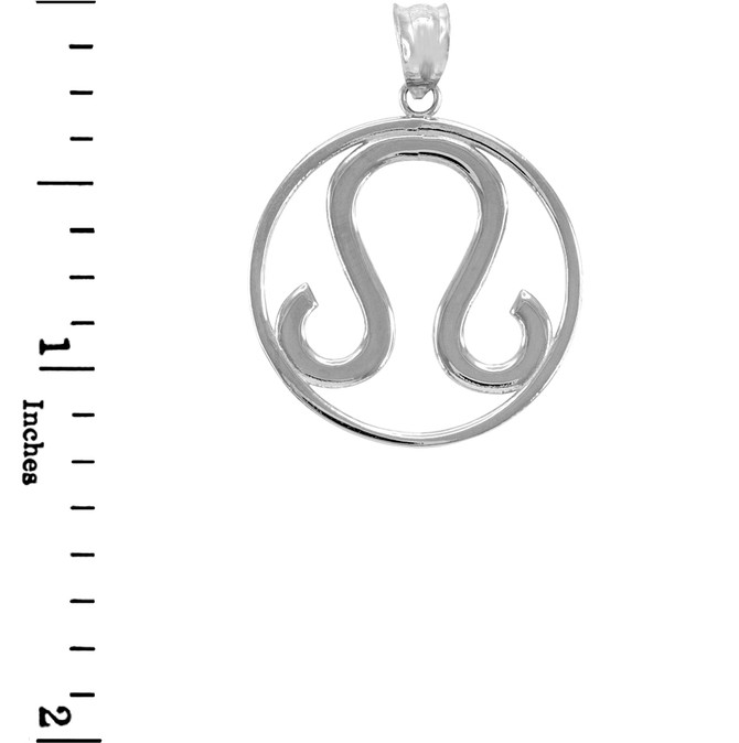 Silver Leo Zodiac Pendant.
Horoscope pendant.