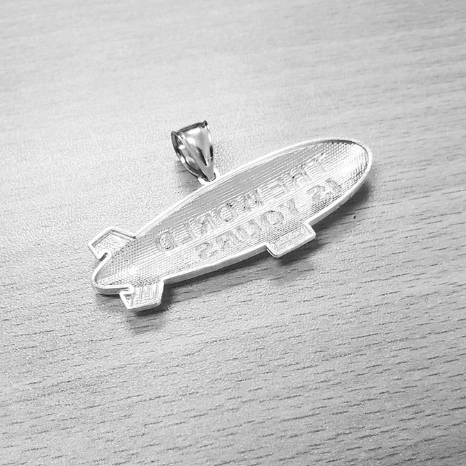 The World Is Yours Blimp Sterling Silver DC Hip-hop Pendant