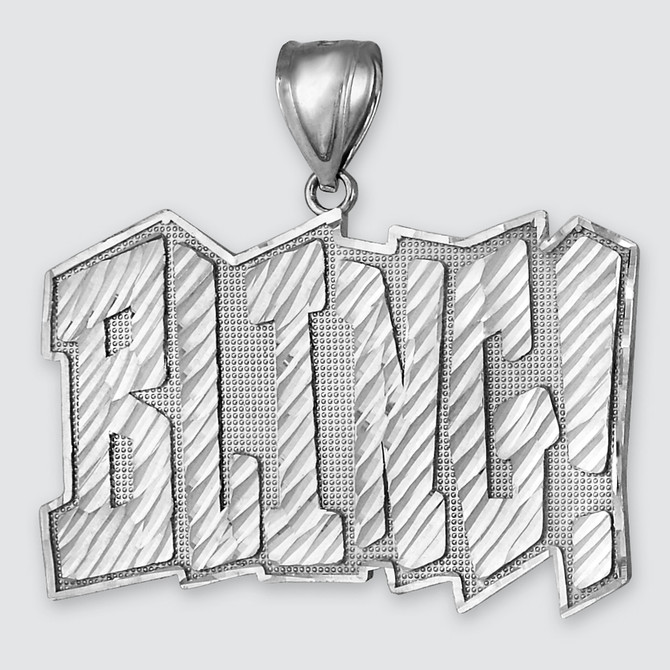 Sterling Silver BLING! DC Hip-Hop Pendant