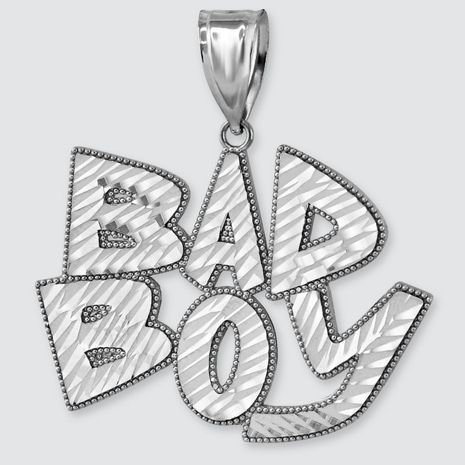 BAD BOY Sterling Silver Hip-Hop DC Pendant
