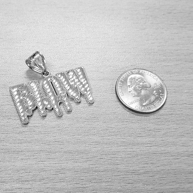 Sterling Silver Dripping BLOW Hip-Hop DC Pendant