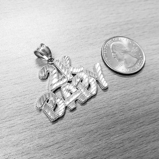 Sterling Silver 2K Baby DC Pendant