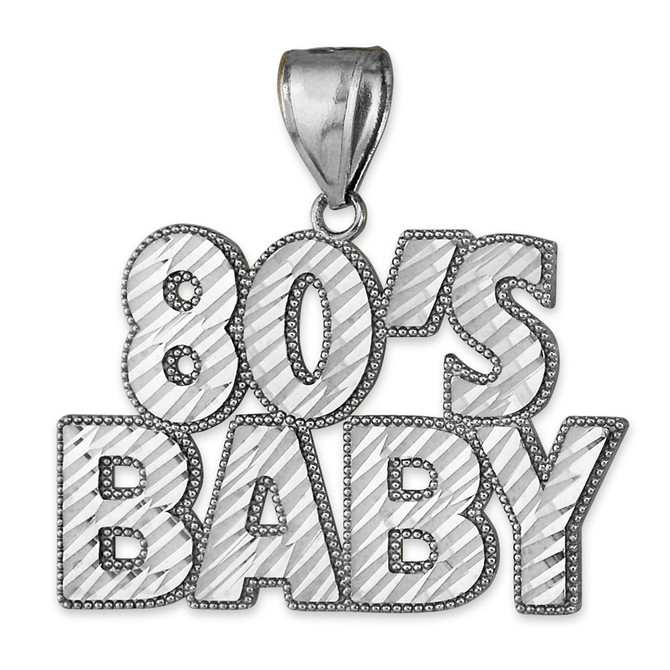 Sterling Silver 80's Baby DC Pendant
