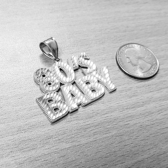 Sterling Silver 80's Baby DC Pendant