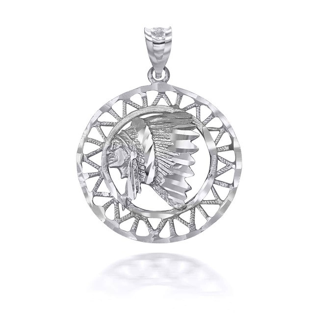 Sterling Silver Apache Openwork Pendant Necklace