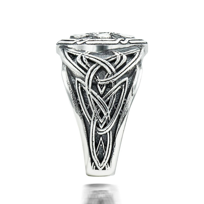 Oxidized Sterling Silver Celtic Love Knot Ring