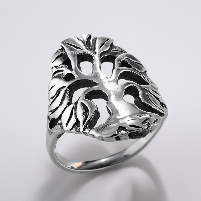 Sterling Silver Tree of Life Statement Ring