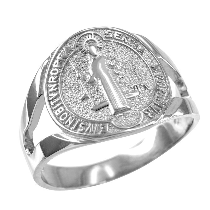 Silver St. Benedict Ring.