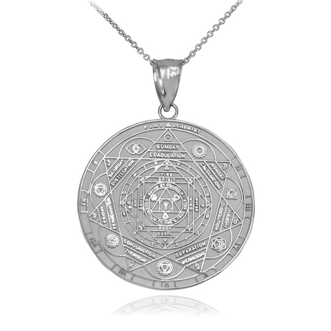 Silver Om Chakra Necklace