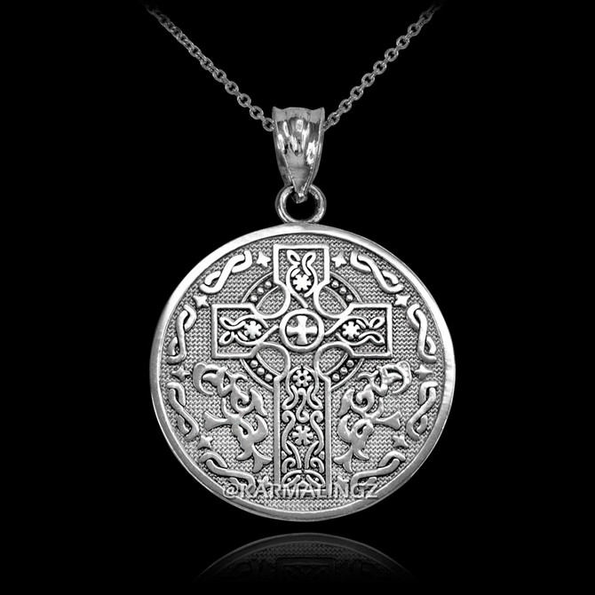 Silver Irish Blessing Necklace