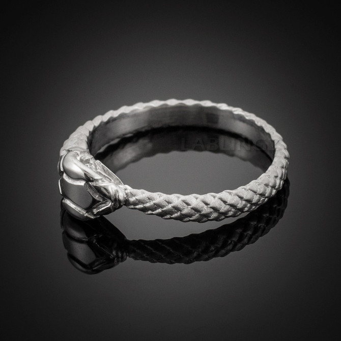 Silver Ouroboros Ring