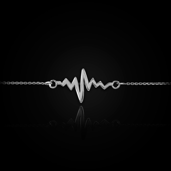 Silver Heartbeat bracelet