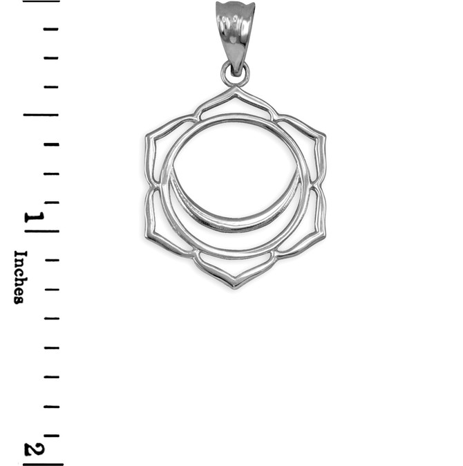 Sterling Silver Svadhishthana Chakra Yoga Pendant Necklace