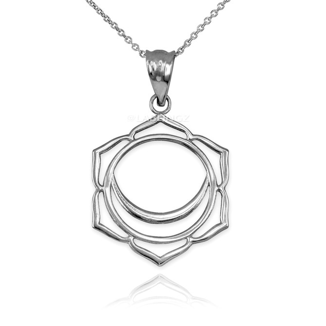 Sterling Silver Svadhishthana Chakra Yoga Pendant Necklace
