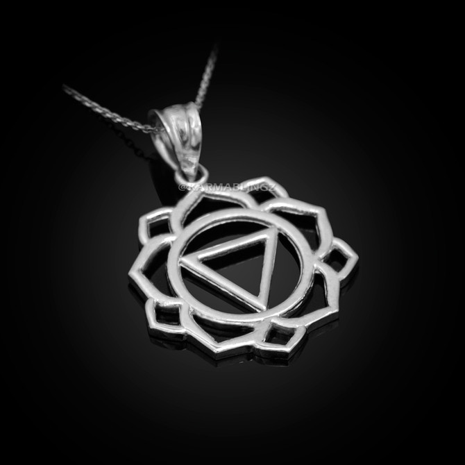 Sterling Silver Manipura Chakra Yoga Pendant Necklace
