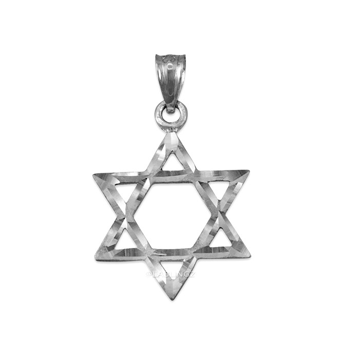 Sterling Silver Jewish Star of David DC Charm Necklace