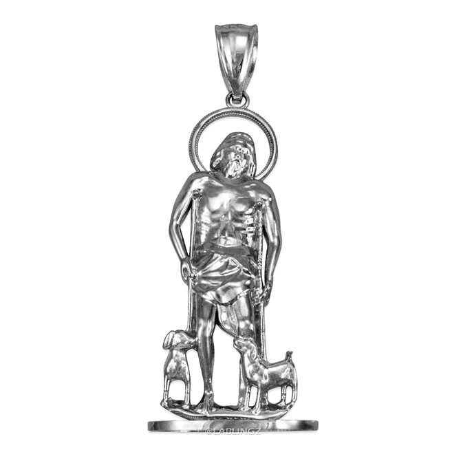 Sterling Silver St. Lazarus of Bethany Statuette Pendant