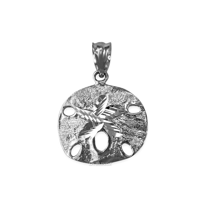 Sterling Silver Sand Dollar DC Charm Necklace