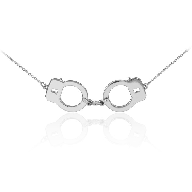 Sterling Silver Handcuffs Necklace