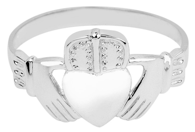 Sterling Silver Mens Claddagh Ring
