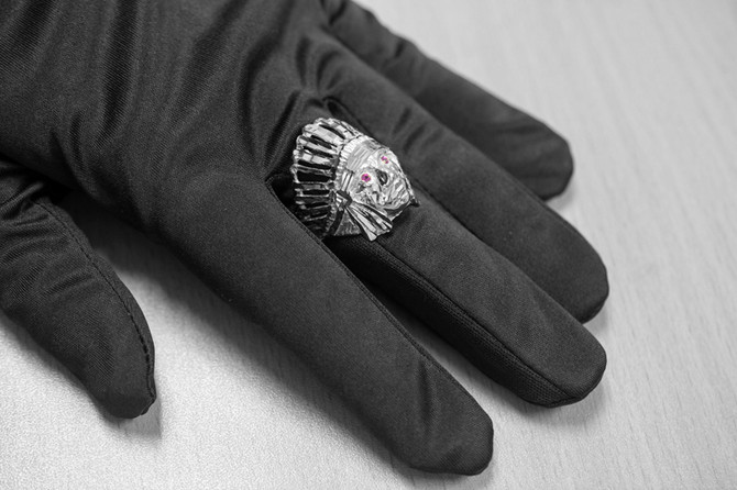 Sterling Silver  Indian Chief DC Ring