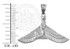 Sterling Silver Egyptian Isis Winged Down Goddess Pendant Necklace