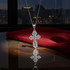 Sterling Silver Eastern Orthodox St. Olga Cross Charm Pendant Necklace