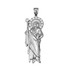 Sterling Silver St. Jude CZ Pendant (S/M/L)