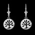 Sterling Silver Tree of Life Leverback Earrings