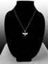 Sterling Silver Egyptian Isis Standing Winged Goddess Pendant Necklace