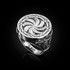Sterling Silver Armenian Eternity Statement Ring Oxidized finish
