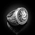 Sterling Silver Armenian Eternity Statement Ring Oxidized finish