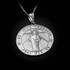 Sterling silver St. Jude Reversible Pray Medal Pendant Necklace