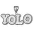 Sterling Silver YOLO You Only Live Once DC Hip-Hop Pendant